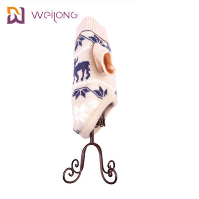 Daling en de Wintersneeuwvlok Argyle Knitted Dog Sweater Customized