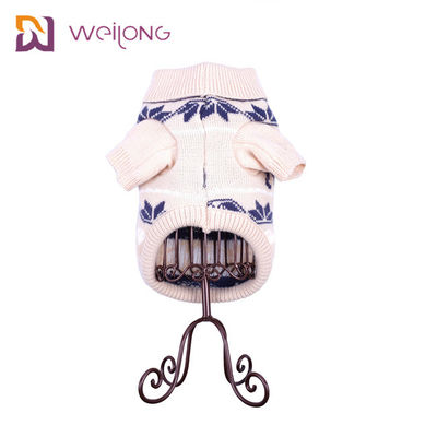 Daling en de Wintersneeuwvlok Argyle Knitted Dog Sweater Customized