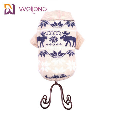 Daling en de Wintersneeuwvlok Argyle Knitted Dog Sweater Customized