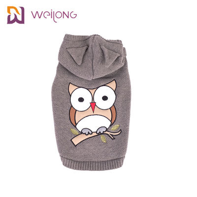 De acryldoekhond Geborduurde Hoodie breit Huisdier Sweater Gebreide Cat Jumper