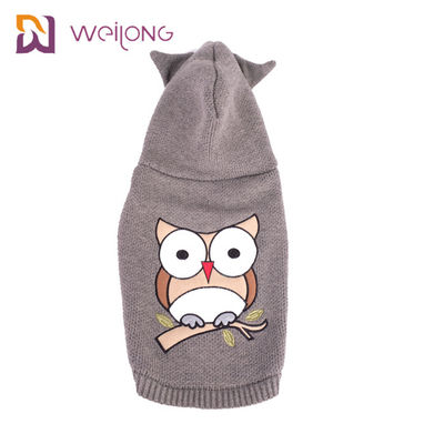 De acryldoekhond Geborduurde Hoodie breit Huisdier Sweater Gebreide Cat Jumper