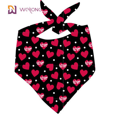 Van de Katoenen van het Huisdierenbandana van de valentijnskaartendag Dubbele van de het Huisdierenvakantie Driehoekssjaal de Slabreeks
