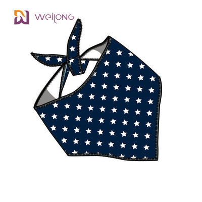 De unieke de Premie Duurzame Stof van Bandana van het Vorm Regelbare Geschikte Huisdier speelt de hondbandanas mee van de Strepenontwerper