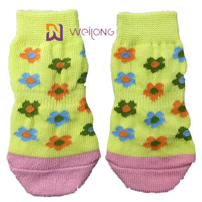 Het huisdier Antislip breit Hond Socks&amp; Cat Socks met Rubberversterking Paw Protector